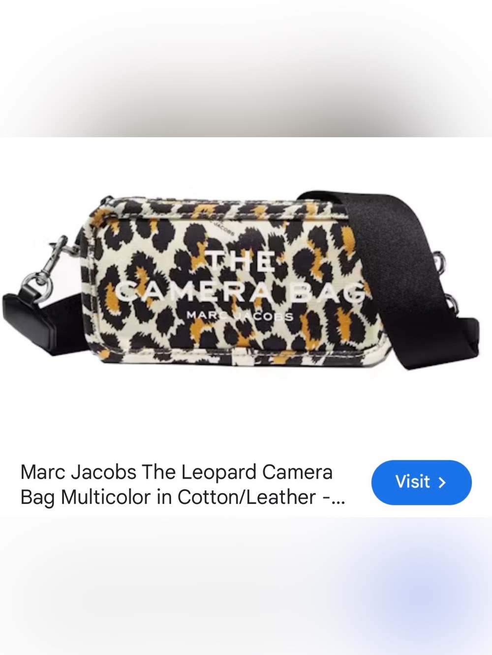 Marc Jacobs Leopard Print The Camera Bag